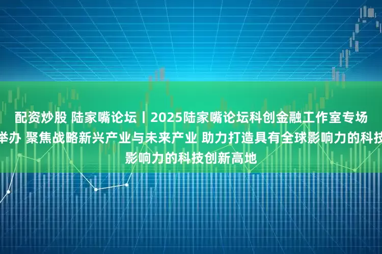 配资炒股 陆家嘴论坛丨2025陆家嘴论坛科创金融工作室专场活动成功举办 聚焦战略新兴产业与未来产业 助力打造具有全球影响力的科技创新高地